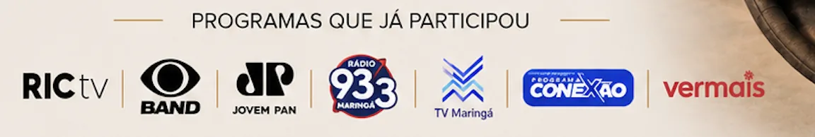 Programas de TV e rádio dos quais Claudinei Silva já participou: RIC TV, Band, Jovem Pan, Rádio 933 Maringá, TV Maringá, Programa Conexão e Vermais